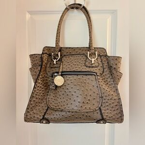 Faux Ostrich Leather London Fog Purse